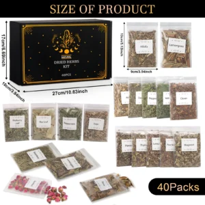 40PACK Herbs And Flowers