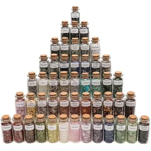 A Set of 49 Different Crystal Gemstones