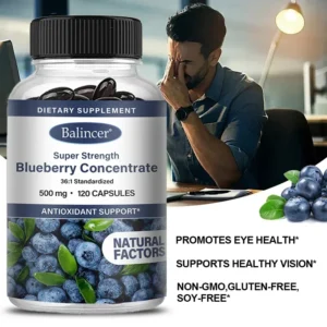 Blueberry Capsules - 500 Mg.