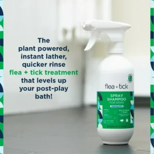 Spray-on Flea & Tick Shampoo for Dogs, 16oz